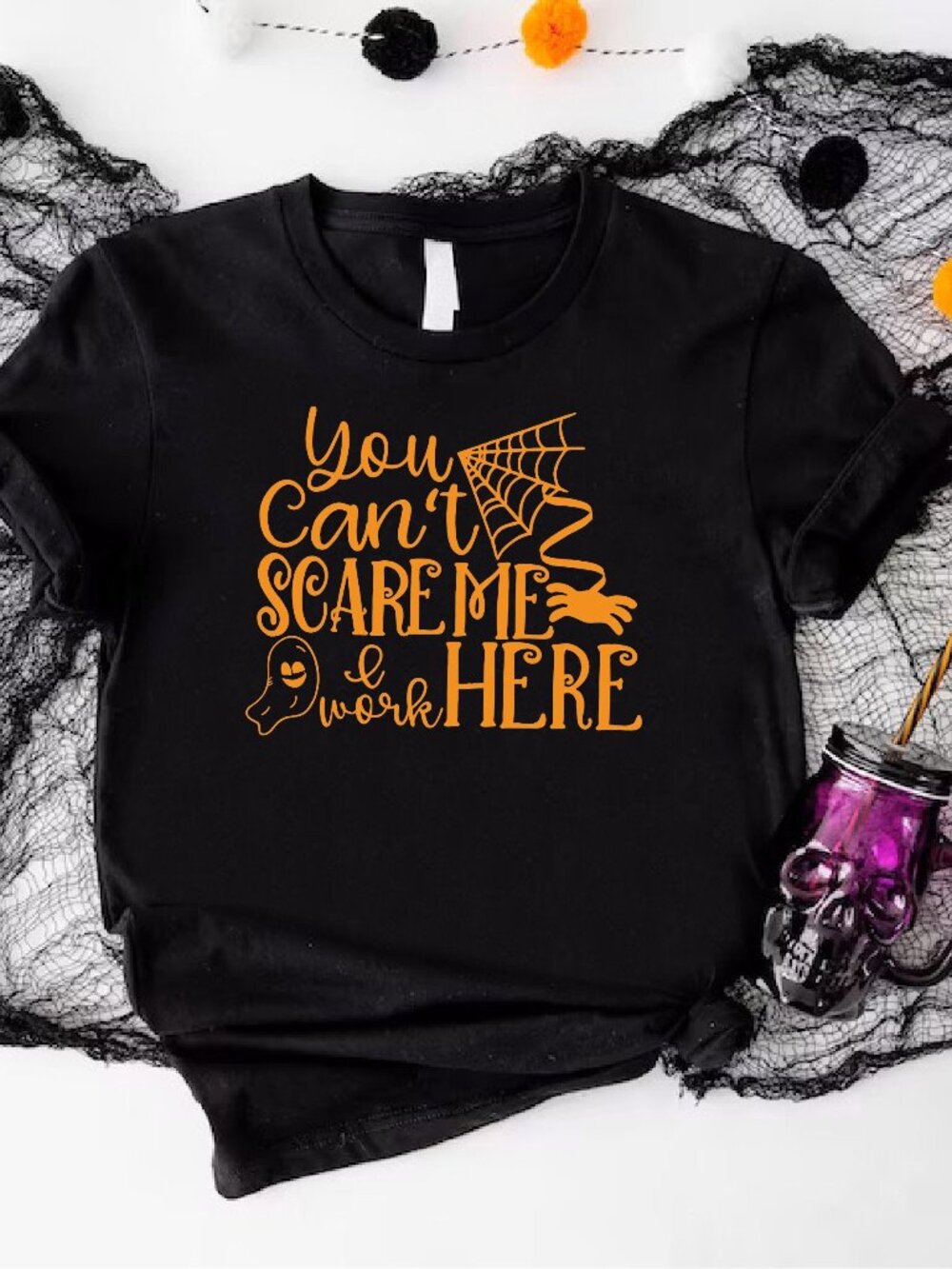 Halloween Office Shirt, You Can't Scare Me I Work Here Shirt